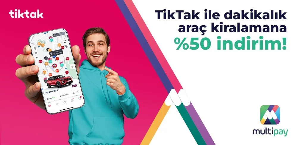 TikTak Dakikalık Araç Kiralama Kampanyasi